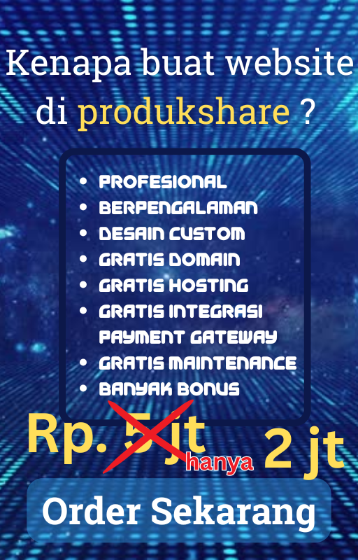 Iklan Website Produkshare